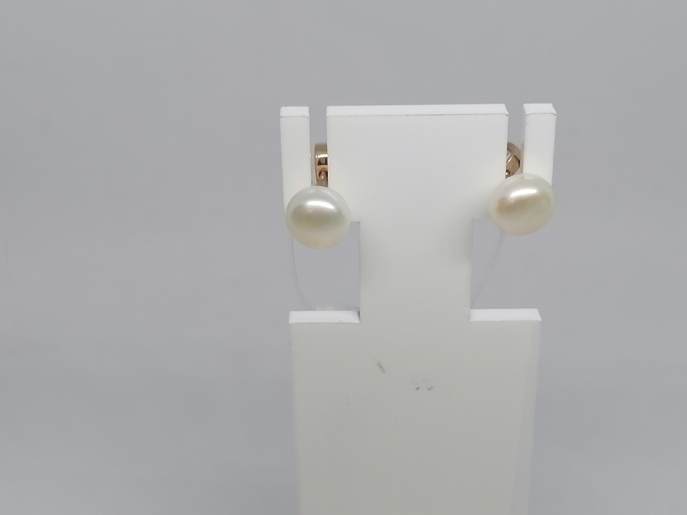 792422 СЕРЬГИ ПУСЕТЫ Жемчуг (Au 585)