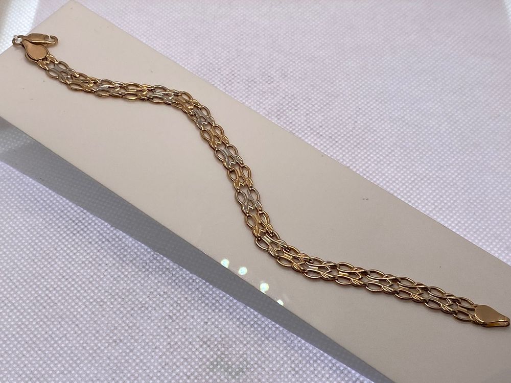 БРАСЛЕТ ПОЛНОВЕСНЫЙ Фантазия Au 585