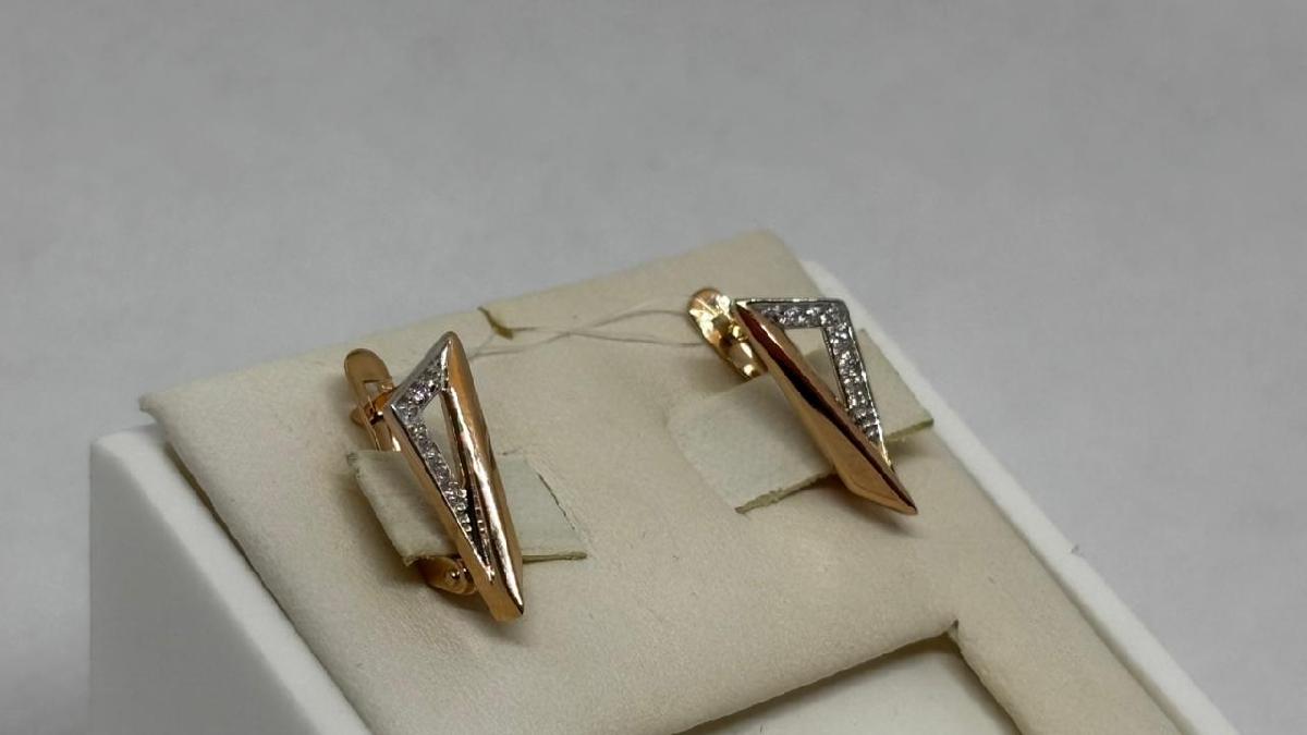 СЕРЬГИ С КАМНЯМИ (Au 585)