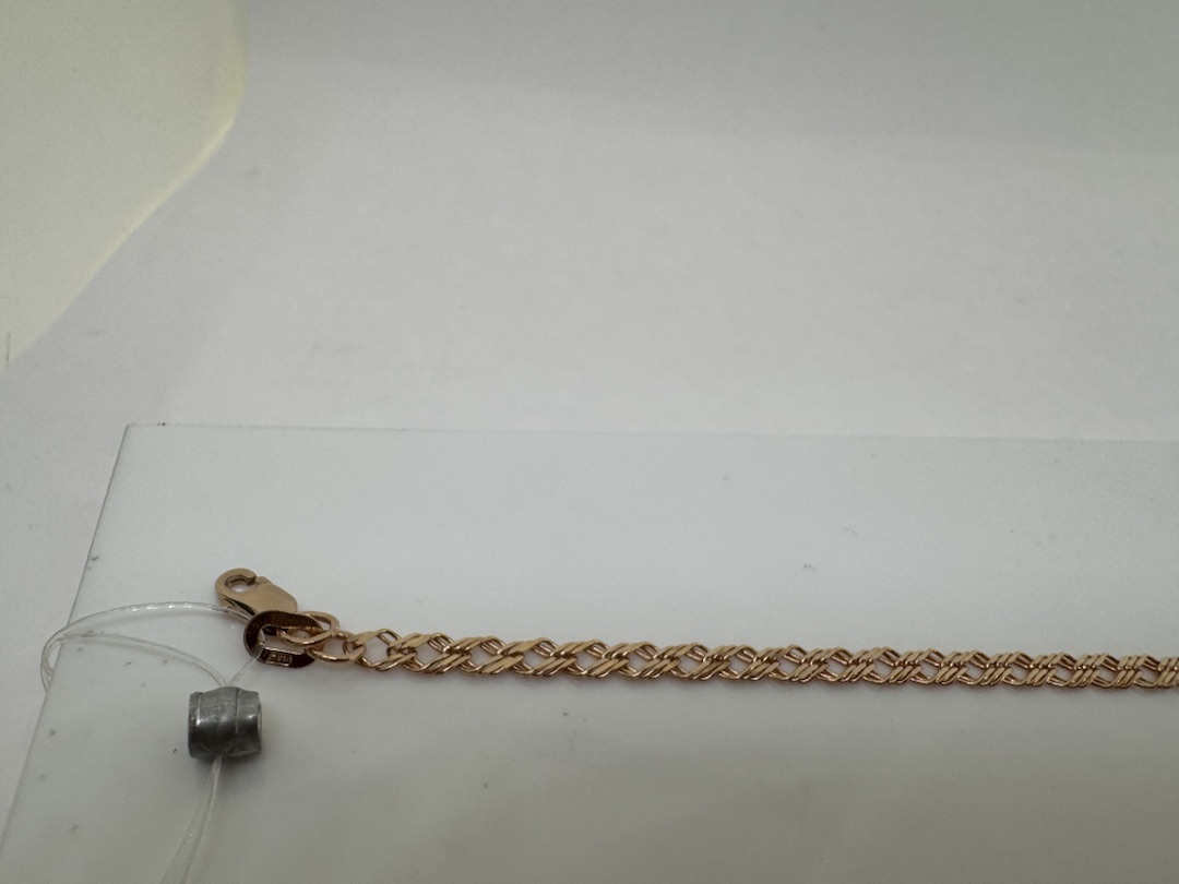 БРАСЛЕТ ПОЛНОВЕСНЫЙ Ромб тройной (Au 585)