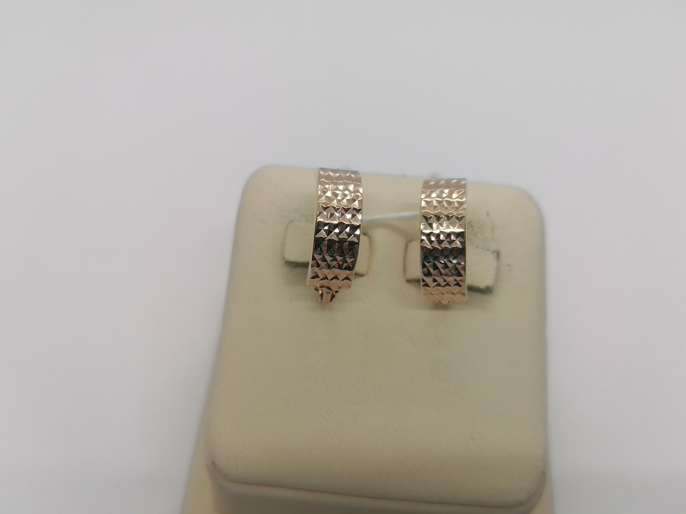 СБКМ585 СЕРЬГИ БЕЗ КАМНЯ (Au 585)