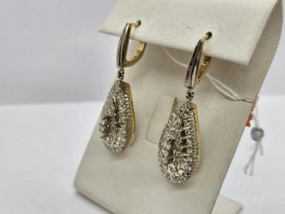 СЕРЬГИ БРИЛЛИАНТ Au 500