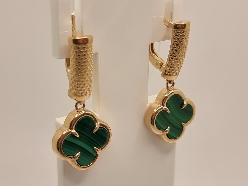 СЕРЬГИ С КАМНЕМ (Au 585)