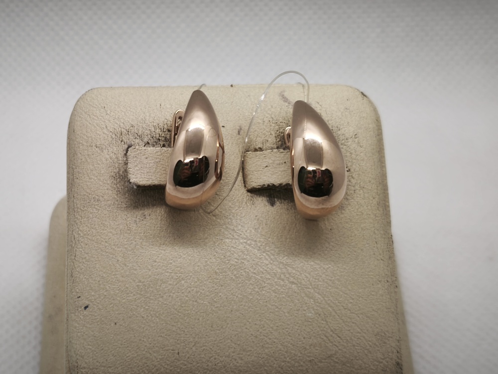 СЕРЬГИ БЕЗ КАМНЯ (Au 585)