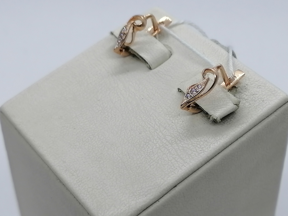 СКМИ585 СЕРЬГИ С КАМНЯМИ (Au 585)