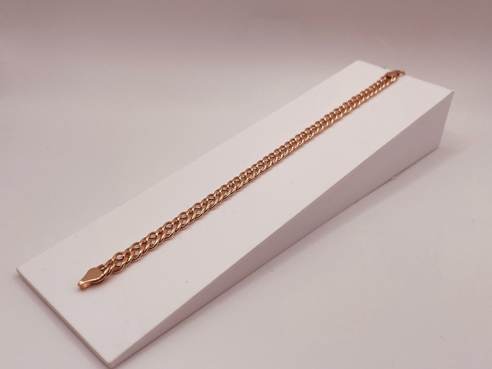 БРАСЛЕТ ПУСТОТЕЛЫЙ Ромб (Au 585)