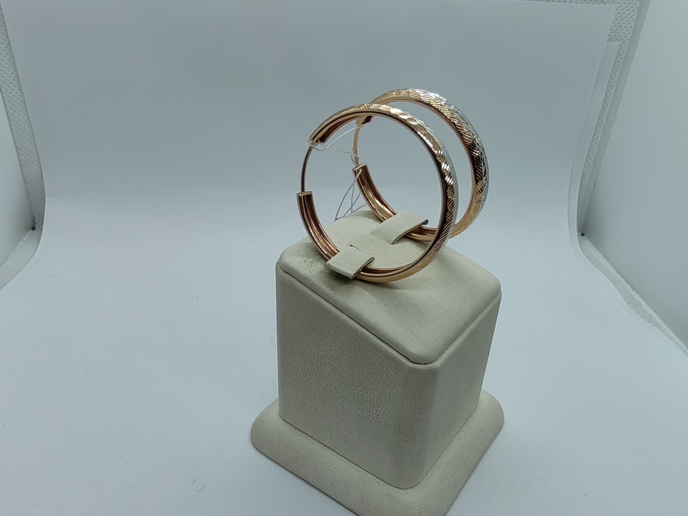 СКОН585 СЕРЬГИ КОНГО (Au 585)