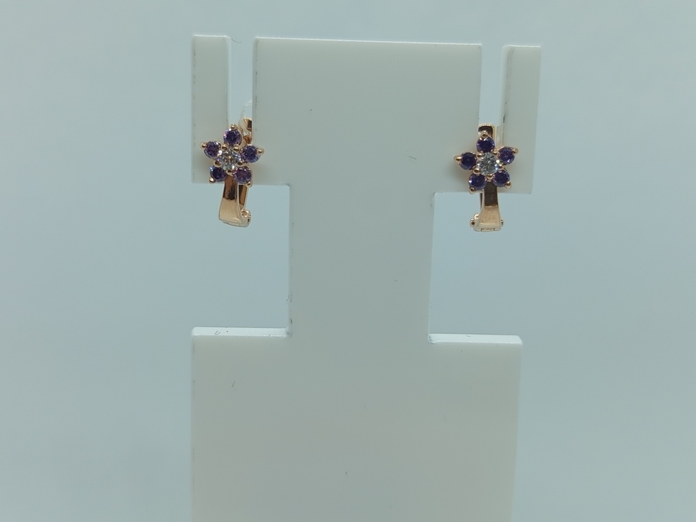 СЕРЬГИ С КАМНЯМИ (Au 585)