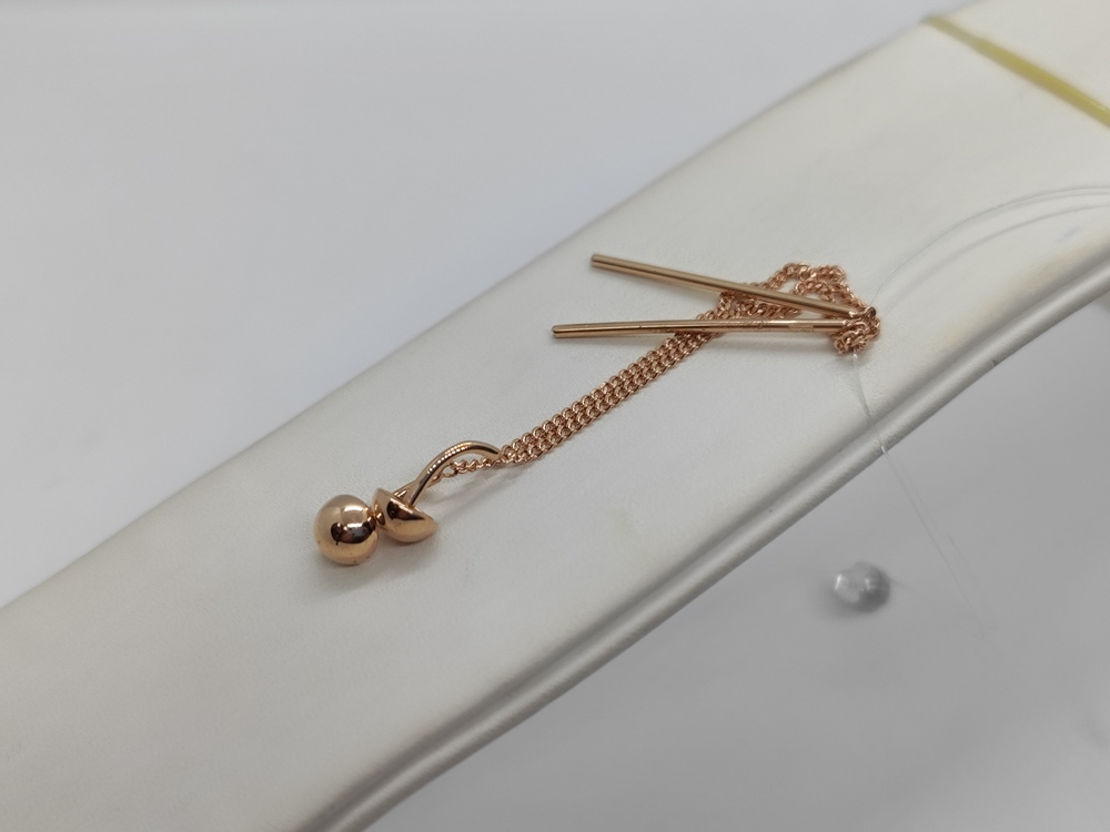 СЕРЬГИ ПРОДЕВКИ без камня (Au 585)