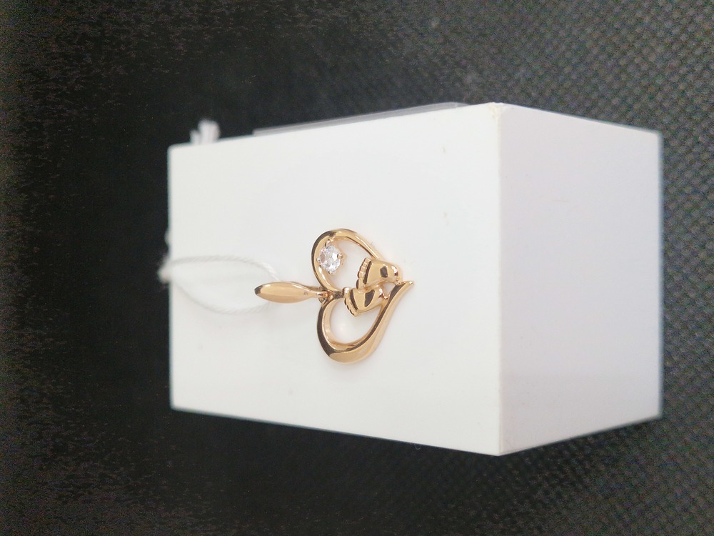 ПОДКМ585 ПОДВЕСКА С КАМНЕМ (Au 585)