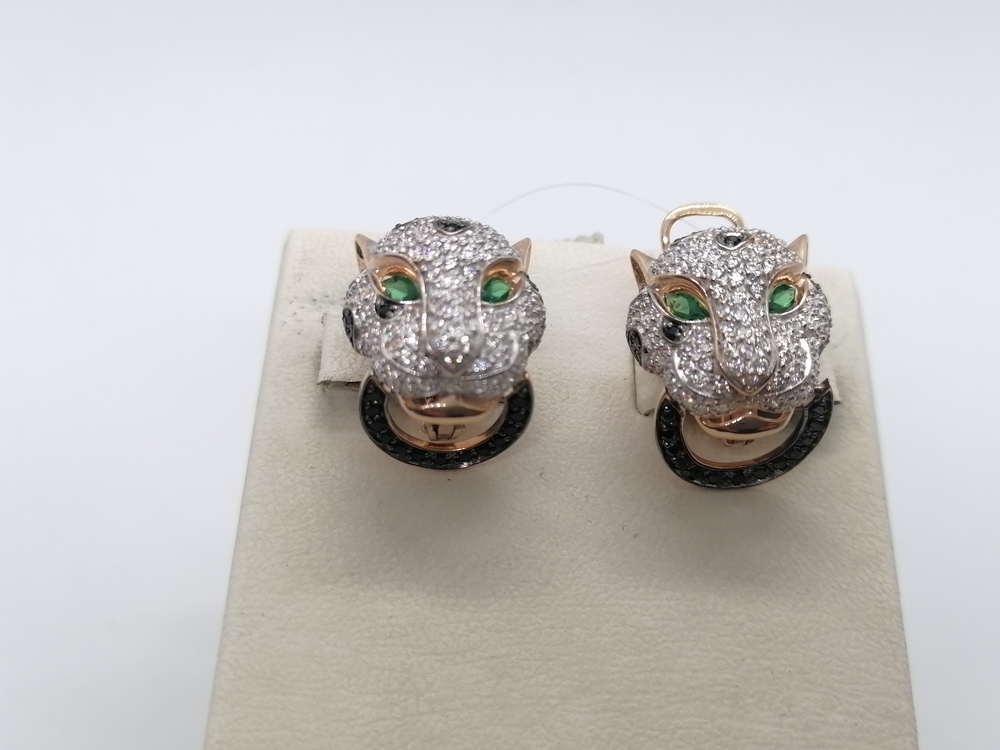 СЕРЬГИ С КАМНЯМИ (Au 585)