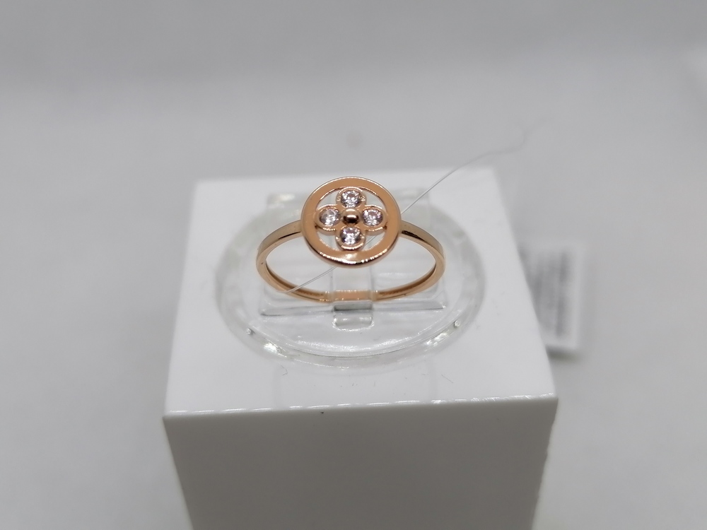 КОЛЬЦО С КАМНЯМИ (Au 585)