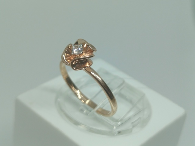 КОЛЬЦО С КАМНЕМ (Au 585)