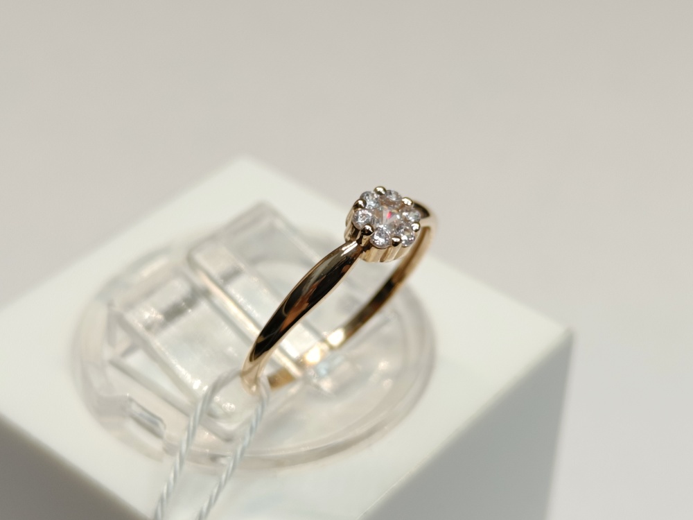 КОЛКМИ585 КОЛЬЦО С КАМНЯМИ (Au 585)