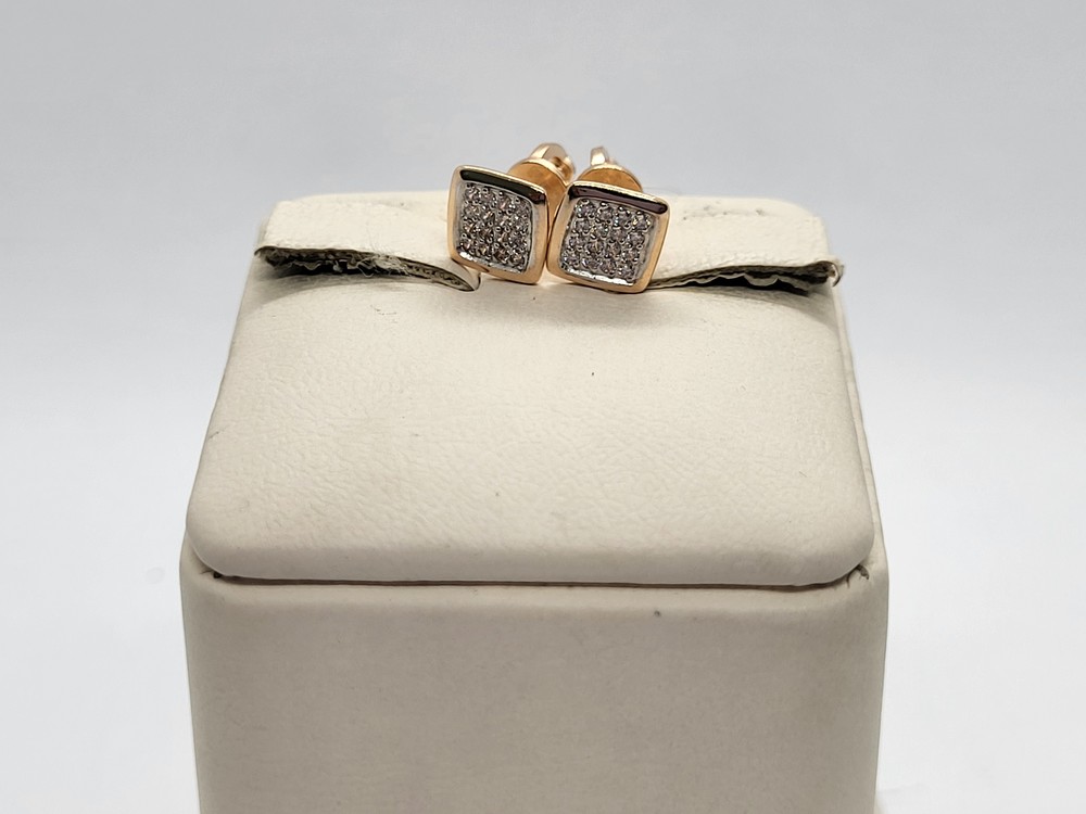 СЕРЬГИ ПУСЕТЫ с камнями (Au 585)