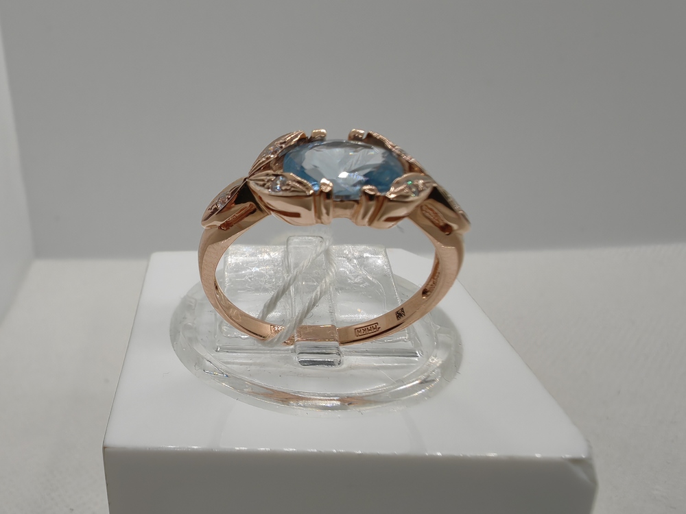 КОЛЬЦО С КАМНЯМИ (Au 585)