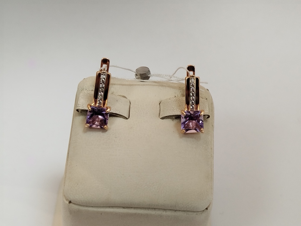 СЕРЬГИ С КАМНЯМИ (Au 585)