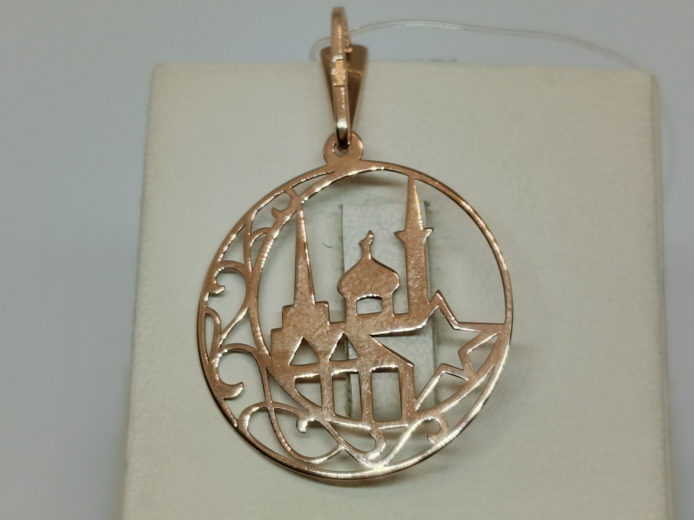 03-2369 ПОДВЕСКА МЕЧЕТЬ без камня (Au 585)