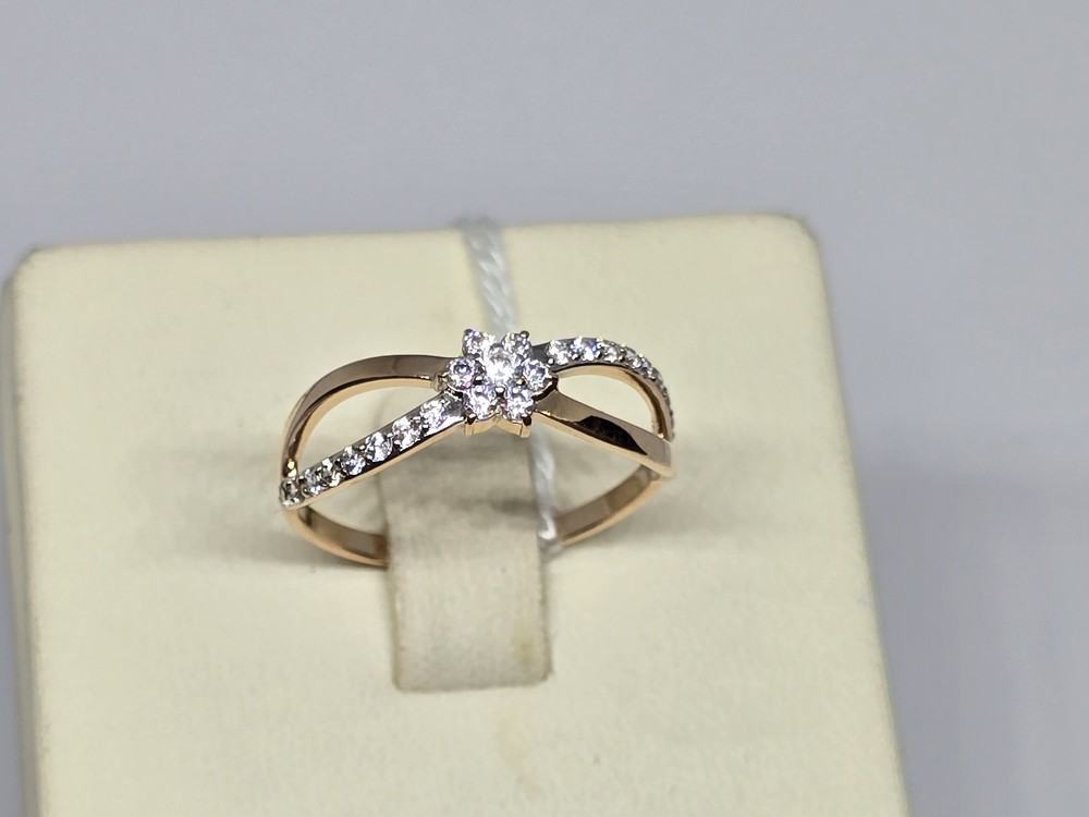 КОЛКМИ585 КОЛЬЦО С КАМНЯМИ (Au 585)