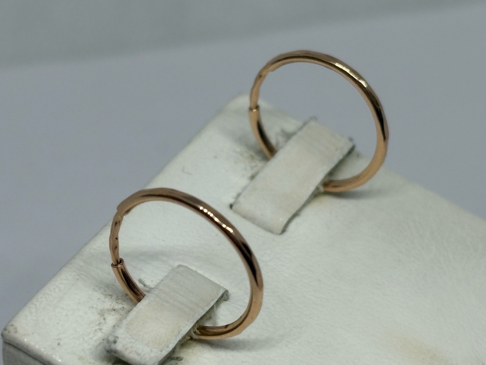 СКОН585 СЕРЬГИ КОНГО (Au 585)