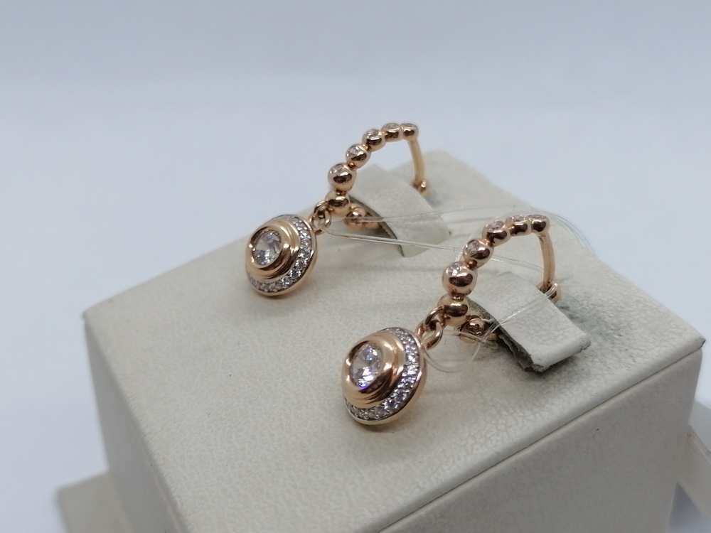 СЕРЬГИ С КАМНЯМИ (Au 585)