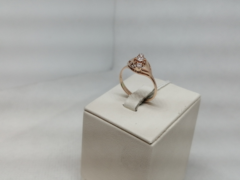 КОЛКМИ585 КОЛЬЦО С КАМНЯМИ (Au 585)