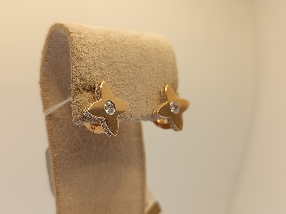 СЕРЬГИ С КАМНЯМИ (Au 585)