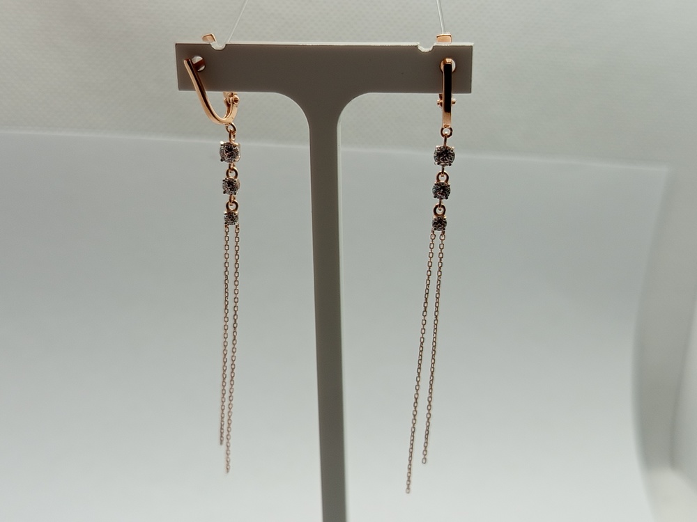 СЕРЬГИ С КАМНЯМИ (Au 585)