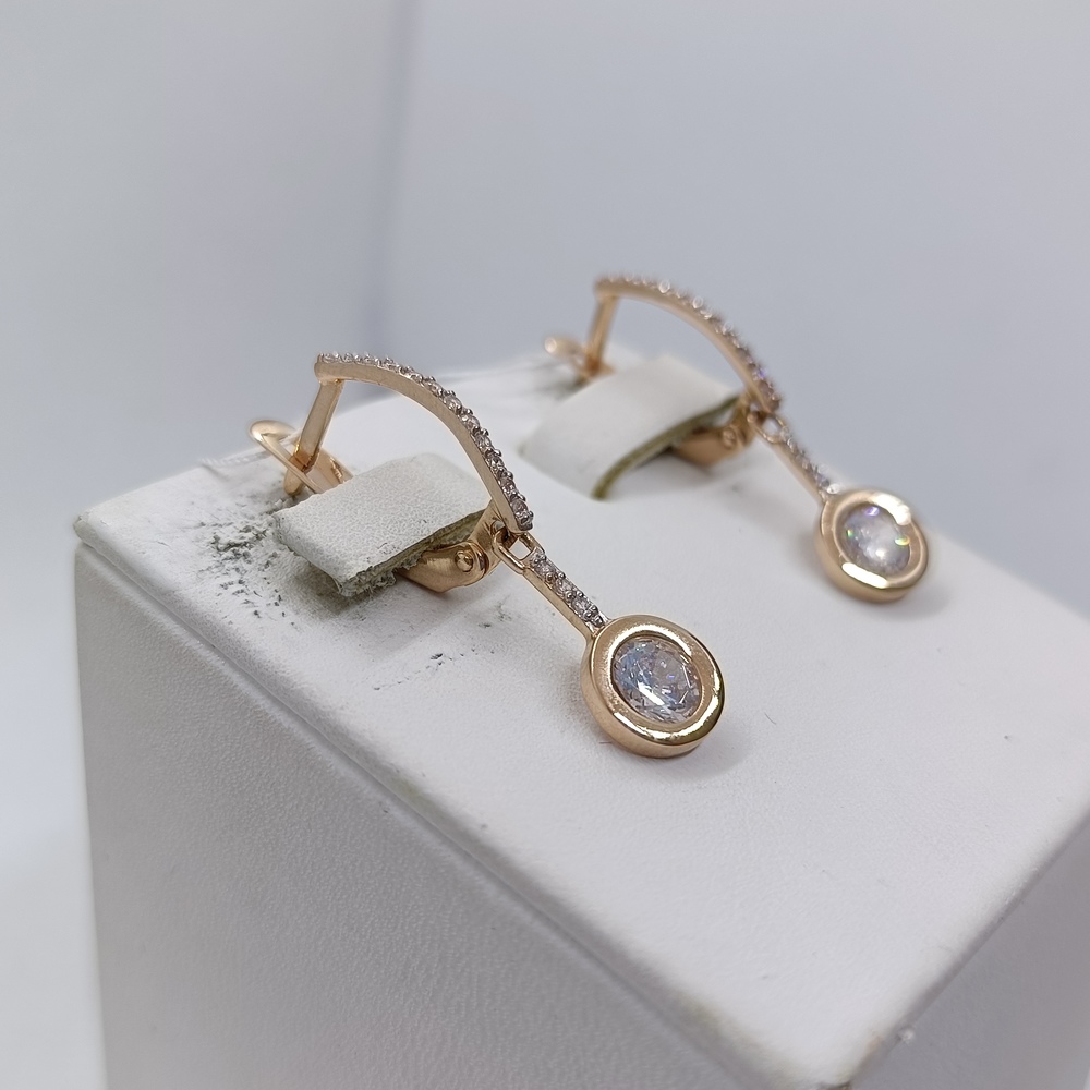 СЕРЬГИ С КАМНЯМИ (Au 585)