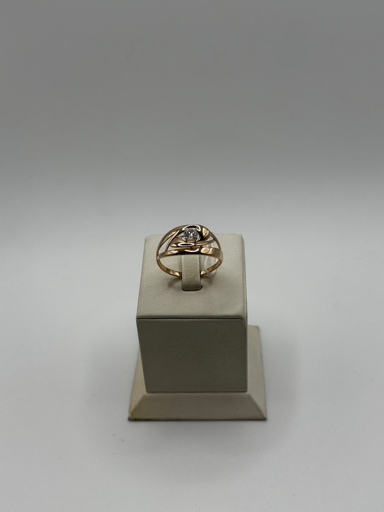 КОЛКМ585 КОЛЬЦО С КАМНЕМ (Au 585)