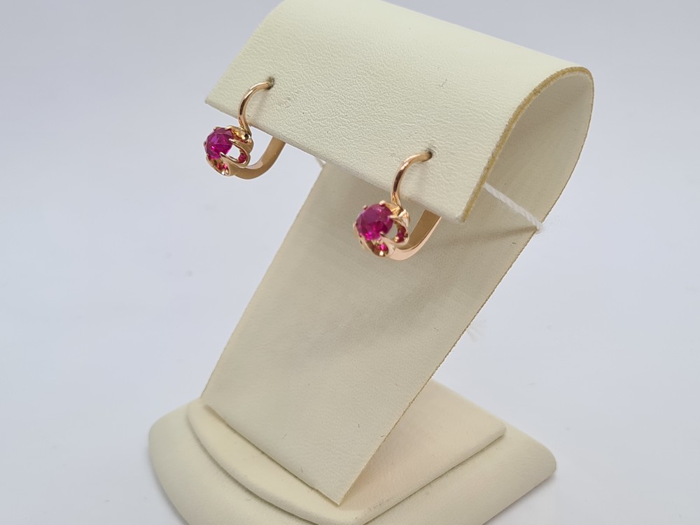 СКМ583 СЕРЬГИ С КАМНЕМ (Au 583) СКМ583 СЕРЬГИ С КАМНЕМ (Au 583)