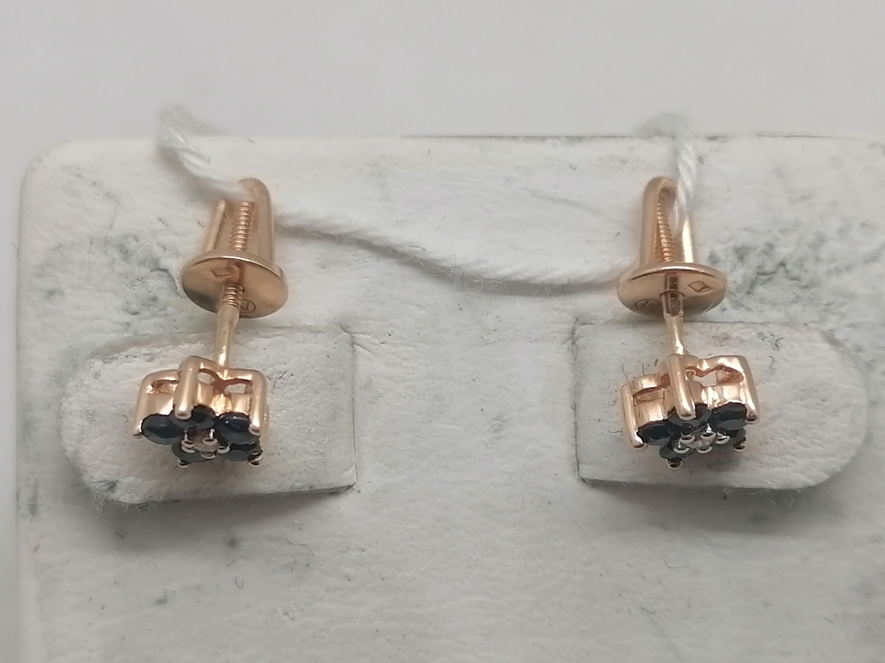 СПУС585 СЕРЬГИ ПУСЕТЫ (Au 585)