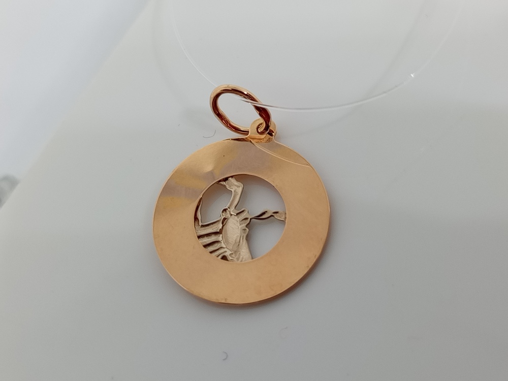 ПОДВЕСКА ЗНАК ЗОДИАКА СКОРПИОН (Au 585)
