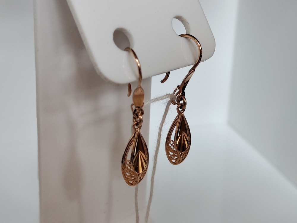 СЕРЬГИ БЕЗ КАМНЯ (Au 585)