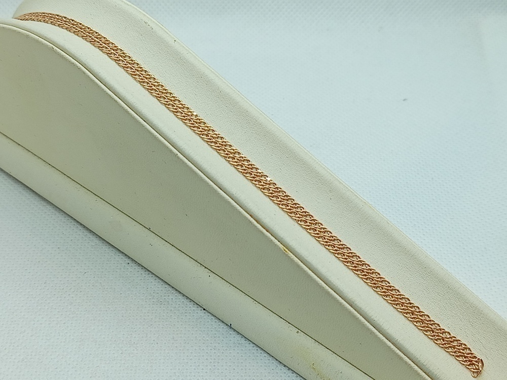 ЦЕПЬ ПУСТОТЕЛАЯ Ромб двойной (Au 585)