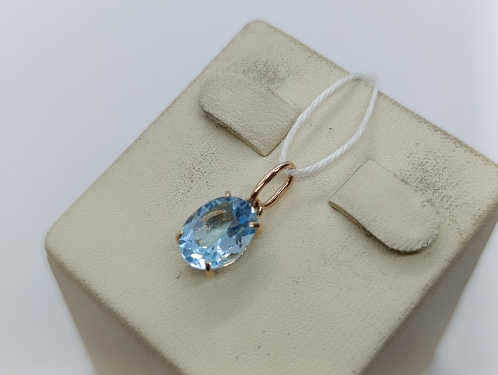 ПОДКМ585 ПОДВЕСКА С КАМНЕМ (Au 585)