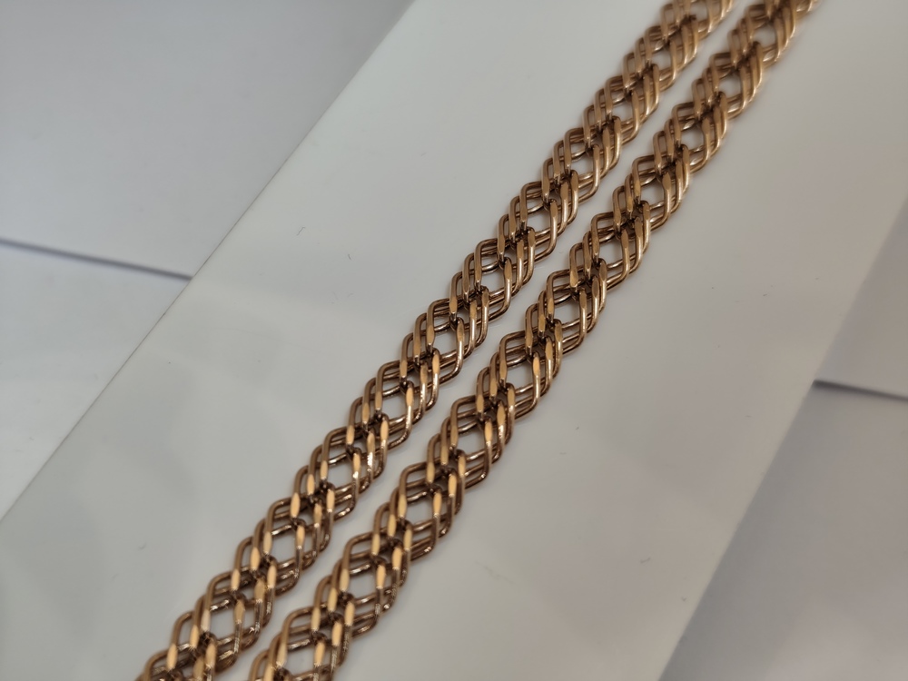 ЦЕПЬ ПУСТОТЕЛАЯ Ромб тройной (Au 585)