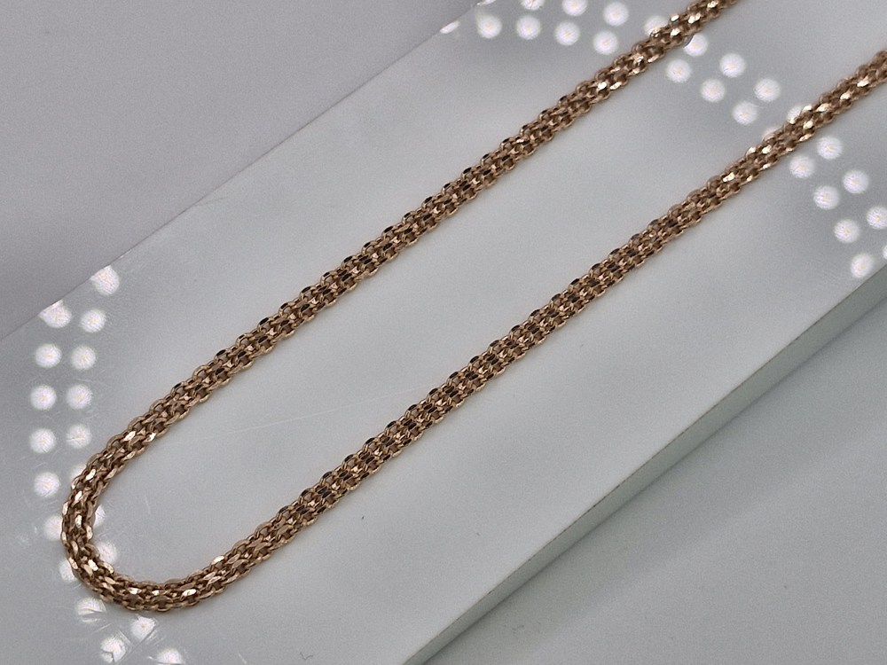 ЦЕПЬ ПУСТОТЕЛАЯ Бисмарк машинный (Au 585)