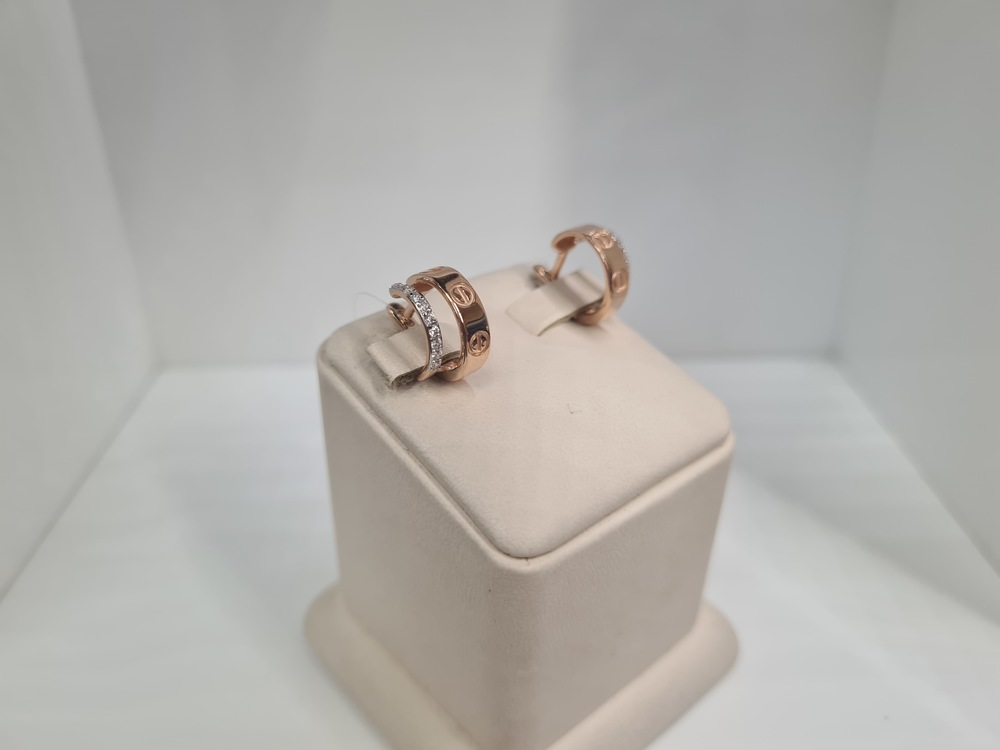 1205702 СЕРЬГИ С КАМНЯМИ (Au 585)