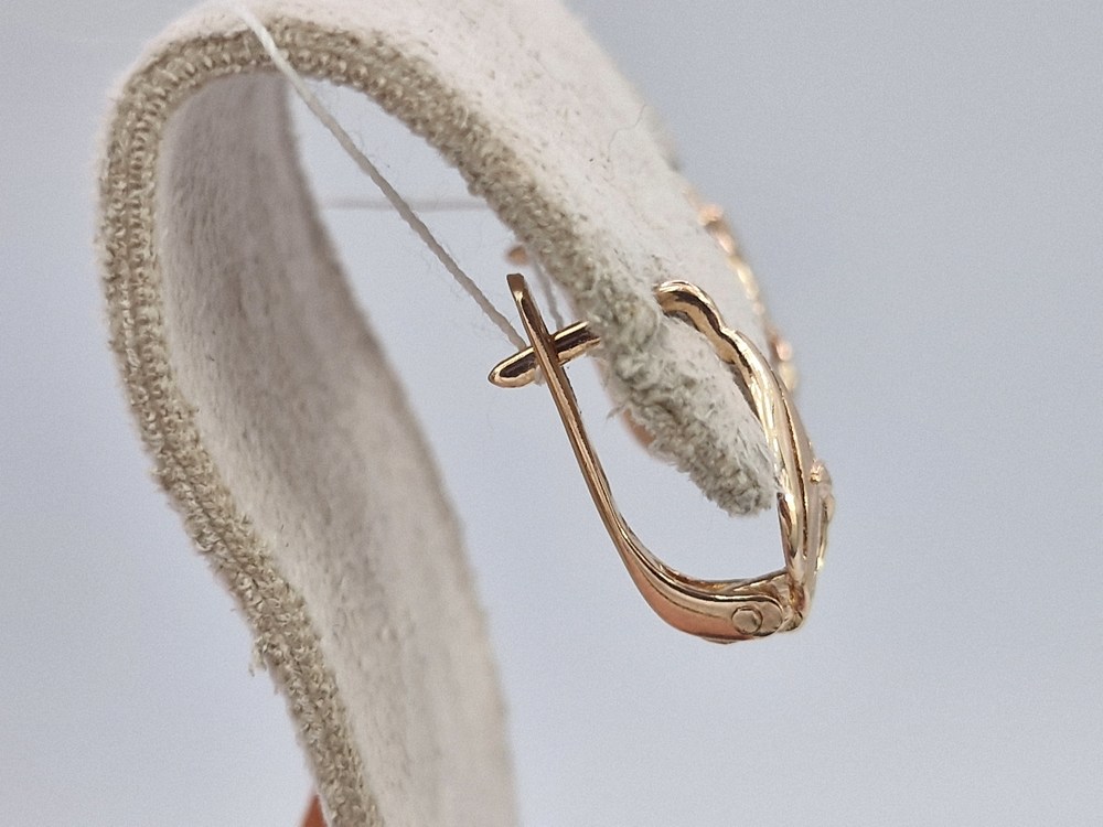 СБКМ585 СЕРЬГИ БЕЗ КАМНЯ (Au 585)