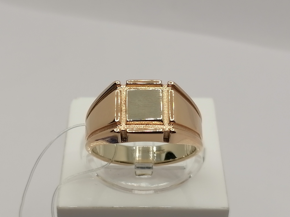 КОЛЬЦО ПЕЧАТКА без камня (Au 585)