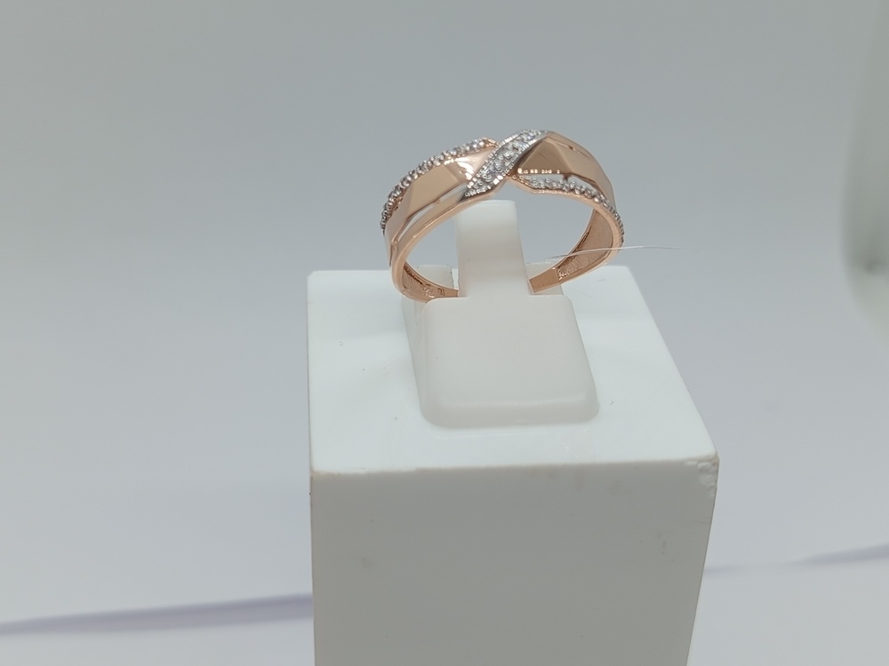 КОЛЬЦО С КАМНЯМИ (Au 585)