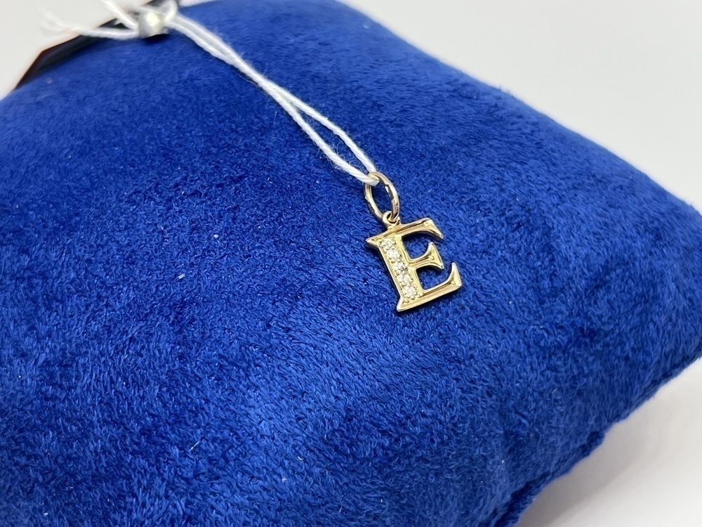 ПОДВЕСКА БУКВА Е Au 585