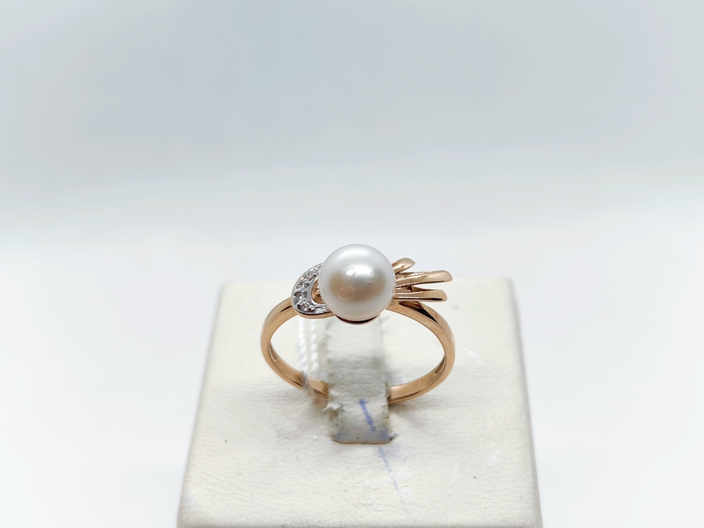 КОЛЬЦО С КАМНЯМИ (Au 585)