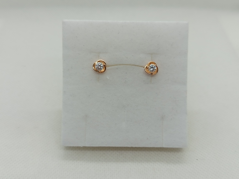 СПУС585 СЕРЬГИ ПУСЕТЫ (Au 585)