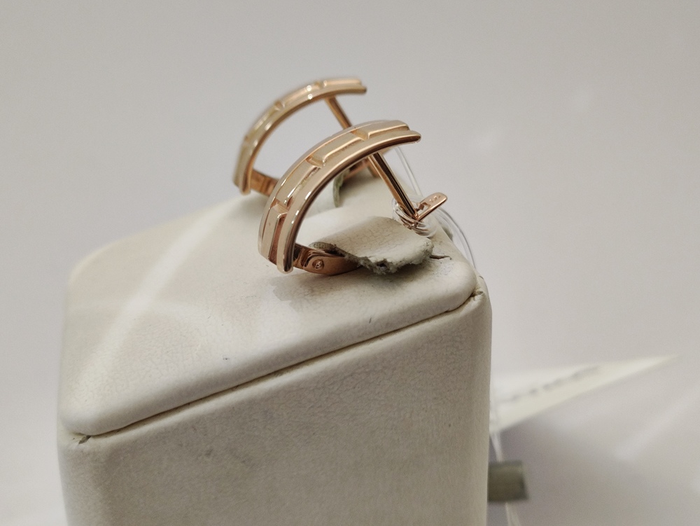 СЕРЬГИ БЕЗ КАМНЯ (Au 585)