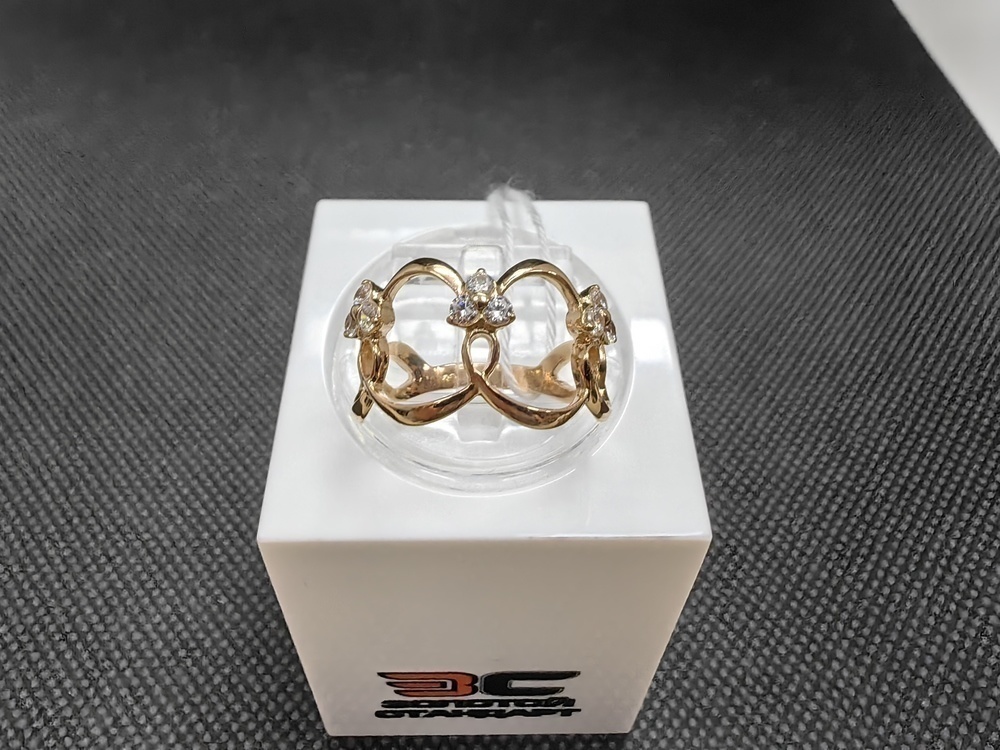 КОЛЬЦО С КАМНЯМИ (Au 585)