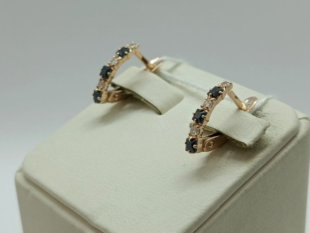 СЕРЬГИ С КАМНЯМИ (Au 585)