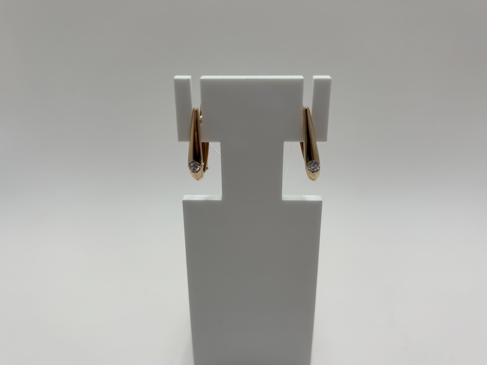 СЕРЬГИ С КАМНЕМ (Au 585)