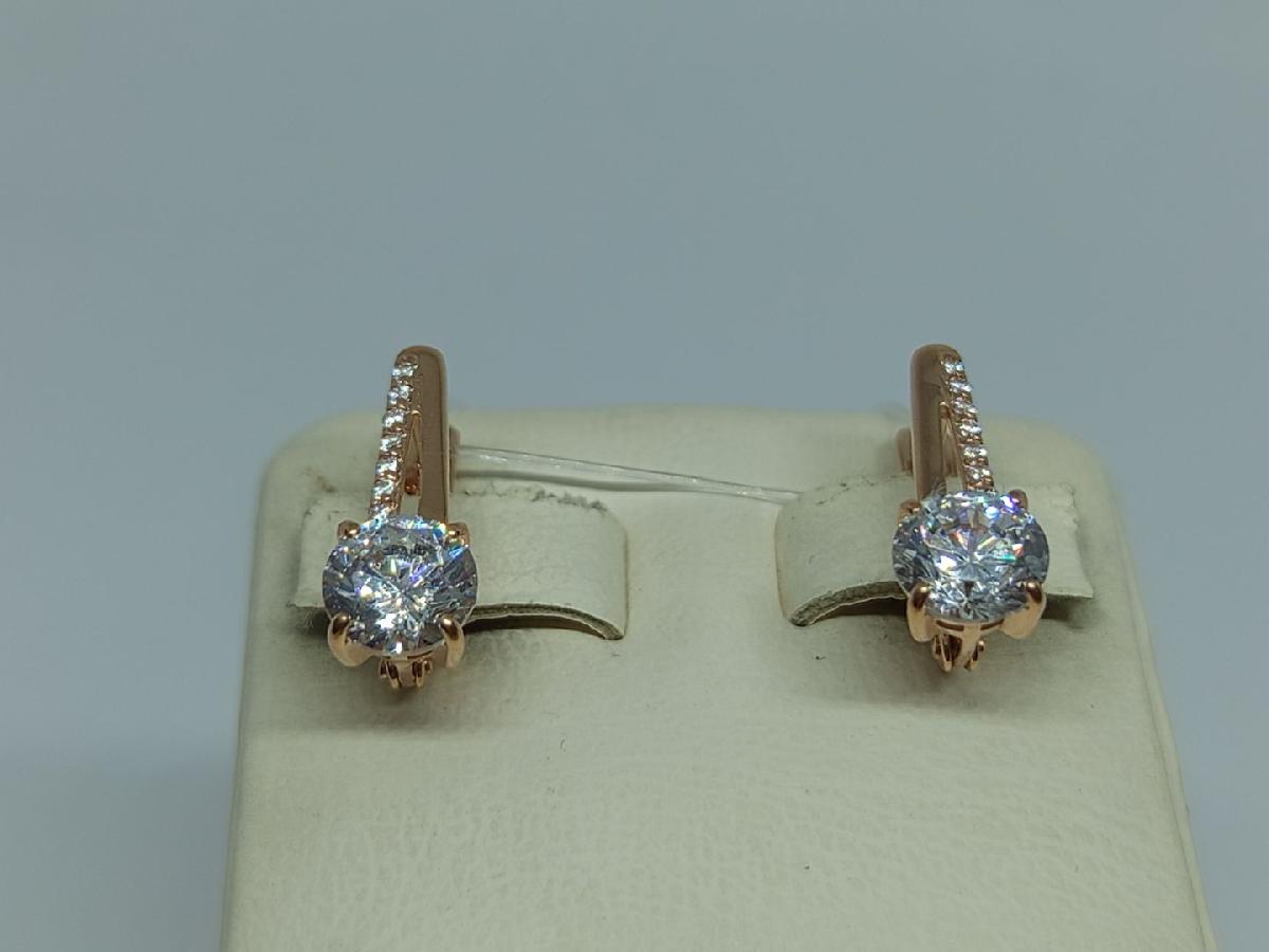 СЕРЬГИ С КАМНЯМИ (Au 585)